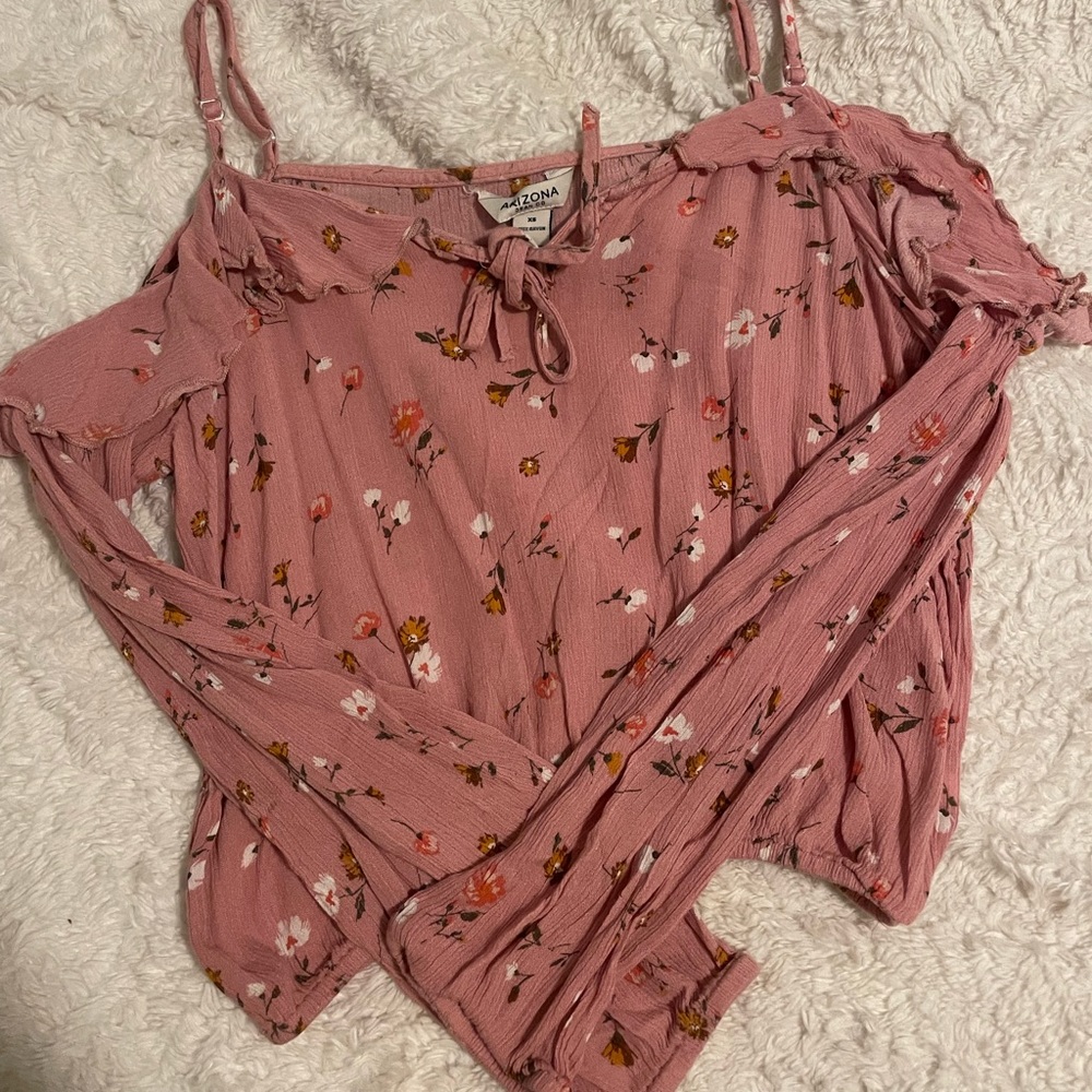 Pink floral top